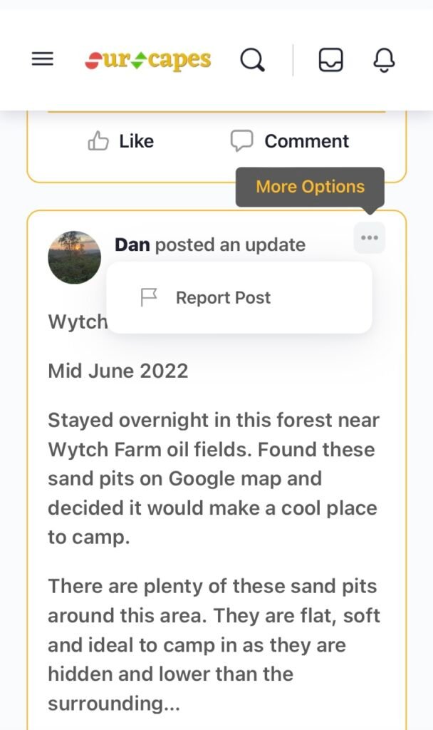 How to report a post