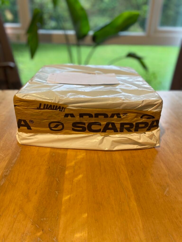 My boots packaged and returned