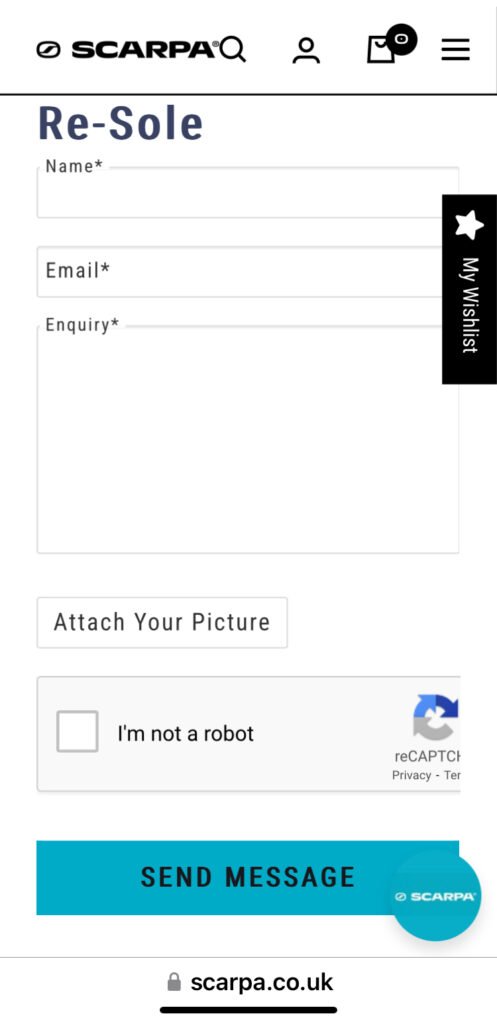 The online contact form