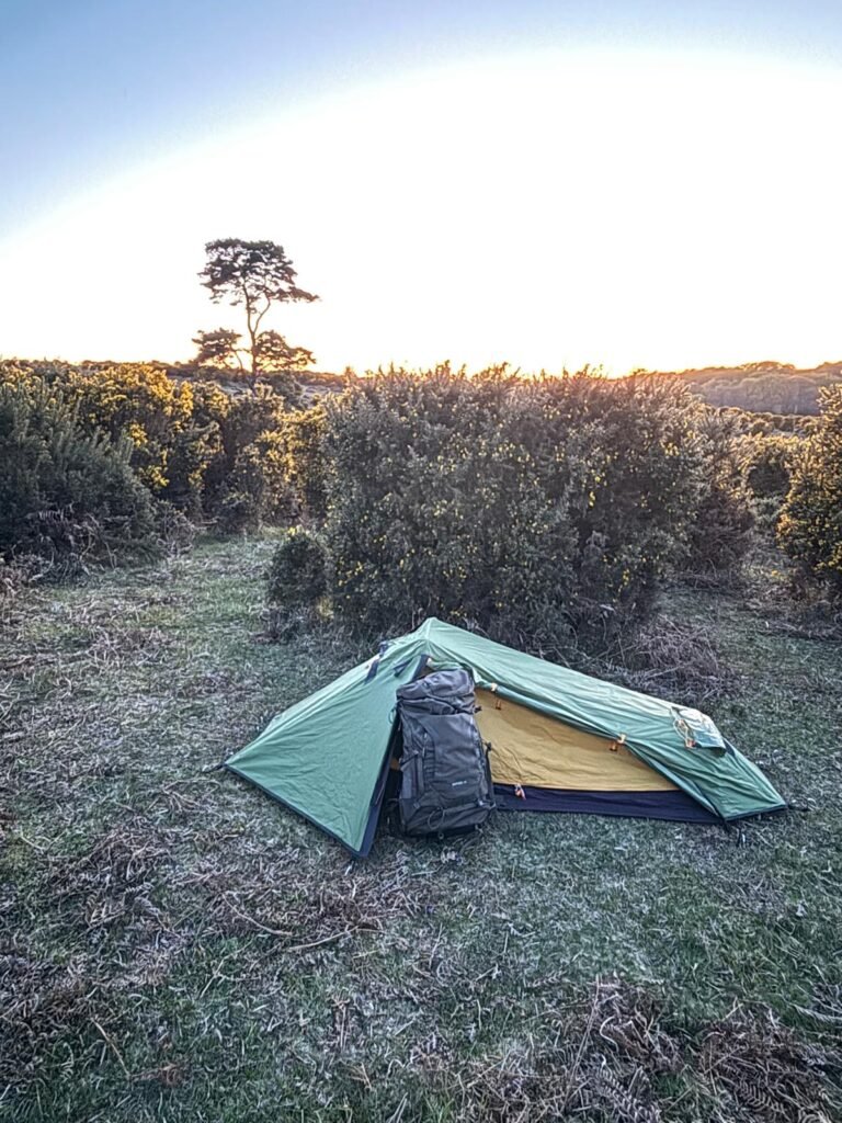 oex phoxx 1 v2 height compared to 48l backpack low profile tent