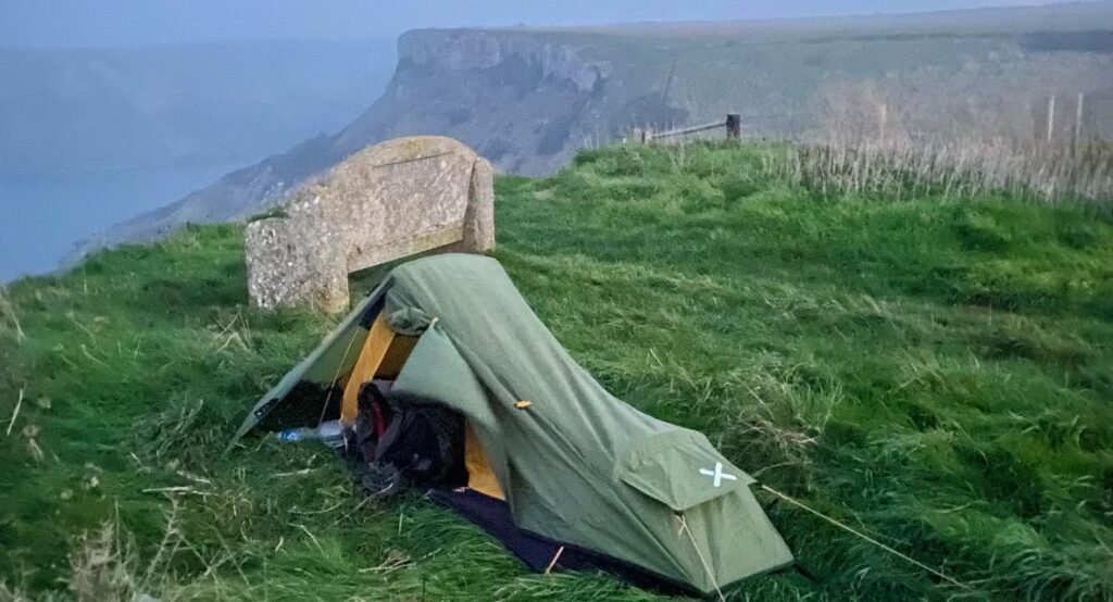 oex phoxx 1 v2 open side coastal cliff camp uk wild camping